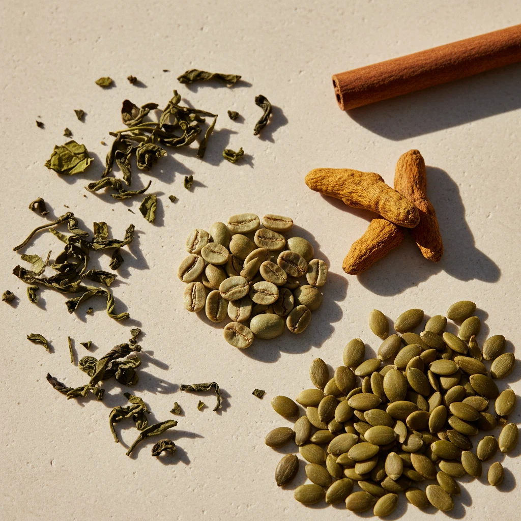 Zinc-rich botanical ingredients - zinc vitamin B6 green coffee supplement